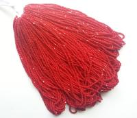 11/0 Hanks Charlotte Cut Beads 93210 Opaque Cherry Red 1/5/25/50/100 Hanks 2.0mm glass beads, jewelry supply, findings, craft supply vintage