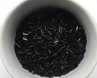 True Cuts Size 2 (2x4mm) Bugle Beads 5/10/20/50/250/500 Grams Jet Black 23980 Preciosa Ornella loose tube beads, embroidery materials, craft