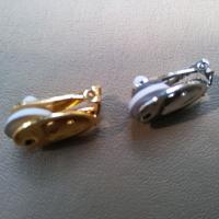 Clip-on Earrings Base Oval fits Oscar styled Earrings high quality 18x13mm base oval settings in Gold/Rhodium