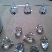 Vintage Swarovski crystal Drops 15x9 MM Fancy Crystal drops 6 Pieces