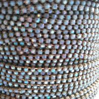 6SS Rhinestone Chain Vintage Glass Turquoise Aurore Boreale 2mm 1/2/5/15 Meters embroidery materials, craft vintage findings, embellishments