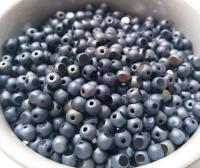 4 MM Charlotte Cut Beads Frosted Metallic Blue Matt 10/20/50/250/500 Grams