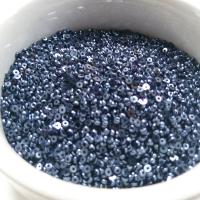 2MM Glass Sequins High Glaze Metallic Blue 5/10/20 Grams PREMIUM MATERIALS
