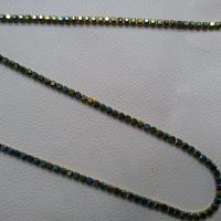 12 SS Close Rhinestone Chain Jet Black AB 3mm 1/2/5/15 Meters