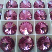 18mm Swarovski 1122 Rivoli ROSE Foiled 2/6 pieces (209) jewelry making stones