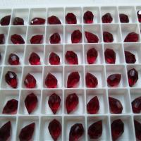 Vintage Swarovski Drop 10X6 mm Pendants, Fancy Crystal drops 6 Pieces