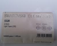 Light Topaz Swarovski Bicone 2.5mm Xillion Cuts 36/72/144/432/1000 Pieces Haute Couture materials