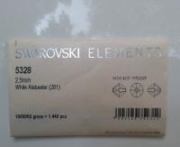 White Alabaster (2.5mm) Swarovski Bicone Beads 36/72/144/432/1000 Pieces (281) Haute couture materials
