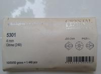 4mm Citrine Swarovski Bicone beads Cuts 36/72/144/432/720 Pieces (249) VINTAGE SWAROVSKI, jewelry making, embroidery materials, craft supply