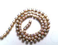 6SS Rhinestone Chain Vintage Glass Chalk White Aurore Boreale 2mm 1/2/5/15 Meters Wedding Bridal Supplies|Jewelry Making|Decoration, vintage