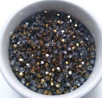 Swarovski (4mm) Crystal Dorado Bicones 36/72/144/432/720 Pieces jewelry making, craft supplies, embroidery materials, gold grey rare beads