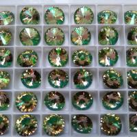12mm Swarovski 1122 Rivoli Crystal Foiled in 28 Colours 6/12/24 Pieces PREMIUM Materials