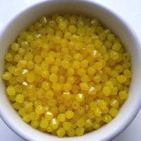 4mm Citrine Opal Genuine Czech Bicone Rare Beads 36/72/144/432/720 Pieces 80120 embroidery materials, rare jewelry findings, craft supplies