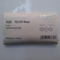 4/5mm Light Grey Opal Swarovski Bicone Beads 12/36/72/144/432/720 Pieces (383) jewelry supplies, embroidery materials