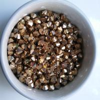 6mm Crystal Aurum Gold Swarovski Bicone beads Cuts 20 Gross (2880 Pieces) embellishments