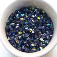 6mm Dark Indigo Aurore Boreale Bicone Cuts 12/36/72/144/288 Pieces (288)