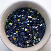 6mm Dark Indigo Aurore Boreale Bicone Cuts 12/36/72/144/288 Pieces (288)