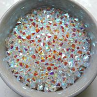5mm Crystal 2X Aurore Boreale Swarovski Bicone 12/36/72/144/432/720 Pieces (001 AB) rainbow beads, jewelry making, couture embellishments