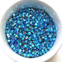 5mm Jet 2X Aurore Boreale Swarovski Bicone beads 12/36/72/144/432/720 Pieces (280) rainbow beads, jewelry making, couture embellishment