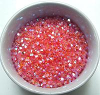 Swarovski (3/4mm) Sun AB 2X FC Bicones Rainbow Beads 36/72/144/432/720 Pieces jewelry making rare findings, embroidery materials, couture