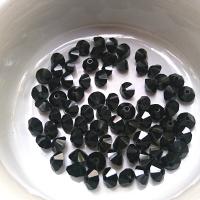 6x4mm Jet Preciosa Flat Bicone Spacer Beads 12/36/72/144/288 Pieces jewelry making, VINTAGE, wedding decorations, embroidery materials