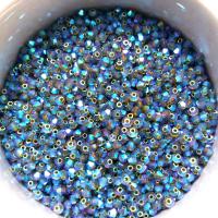 Swarovski (3/4mm) Olivine AB 2X FC Bicones 36/72/144/432/720 Pieces (228 AB) rainbow beads, jewelry making, couture embellishments