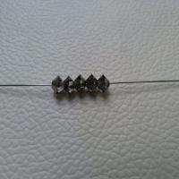 5x3mm Crystal Silvernight Preciosa Flat Bicone Spacer Beads 20/72/144/432/1000 Pieces jewelry making, vintage rare findings, premium beads