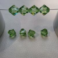 10mm SWAROVSKI, Rare Bicones Austrian, Aquamarine AB/Crystal/Jet Nut/Peridot/Crystal Blue Shade/Crystal Silver Night vintage rare beads