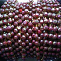 16 SS Rhinestone Chain Vintage Coral Red AB 4mm 1/2/5/15 Meters vintage strass chains, craft supplies, premium findings, doll making