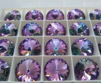18mm Swarovski 1122 Rivoli Crystal Vitrail Light Foiled 2/6 Pieces 001 VL PREMIUM MATERIALS