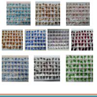 Vintage Swarovski Drop 10X6 mm Pendants, Fancy Crystal drops 6 Pieces