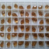 Vintage Swarovski Drop 10X6 mm Pendants, Fancy Crystal drops 6 Pieces