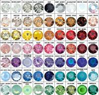 Swarovski 39ss Vintage Clips Sewon 27 Crystal Colors 4 Hole Sliders 6/12/24/100 Pieces BRASS SETTINGS embroidery materials craft vintage