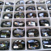 10X14 mm Rectangle Swarovski Fancy Stones 4610 Black Diamond