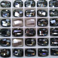 10X14 mm Rectangle Swarovski Fancy Stones 4610 Black Diamond