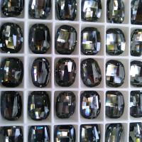 10X14 mm Rectangle Swarovski Fancy Stones 4610 Black Diamond