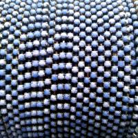 8 SS Rhinestone Chain Vintage Glass Pressed Chatons Opaque Faded Denim Blue 2.5 mm 1/2/5/15 Meters boho chic blue, decoration vintage chains