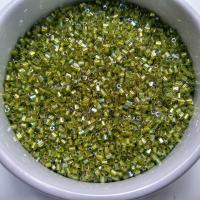 10/0 MATSUNO HEXAGON 2 Cuts Peridot Silverlined Rainbow seed beads Japanese Beads 10/50/100/450Gms