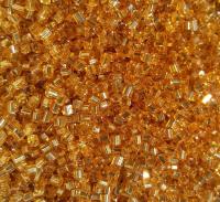 10/0 2 Cuts Premium Medium Topaz Silver Lined Seed Beads Vintage Czech Beads 50/100/200 Grams