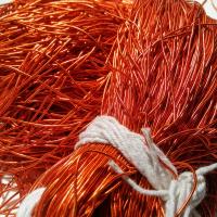 Flame Orange Metallic French Wire, Bullion Wire, Gimp Wire 50/100/200/400 Grams, embroidery materials, couture threads, orange wire