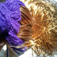 ANTIQUE GOLD Metallic French Wire, Bullion Wire, Gimp Wire 50/100/200/400 Grams, embroidery materials, couture threads