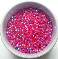 Swarovski (3/4mm) Hyacinth AB 2X FC rainbow Bicones beads 36/72/144/432/720 Pieces Jewelry making rainbow beads, embroidery materials
