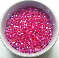 Swarovski (3/4mm) Hyacinth AB 2X FC rainbow Bicones beads 36/72/144/432/720 Pieces Jewelry making rainbow beads, embroidery materials