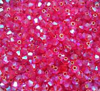 Swarovski (3/4mm) Hyacinth AB 2X FC rainbow Bicones beads 36/72/144/432/720 Pieces Jewelry making rainbow beads, embroidery materials