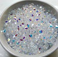 3mm Crystal Aurore Boreale Swarovski Bicone beads rainbow 36/72/144/432/720 Pieces rainbow beads, jewelry making, couture embellishments