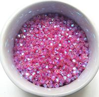 4mm Swarovski Padparadscha AB 2X FC Bicones Rainbow Beads 36/72/144/432/720 Pieces PREMIUM Jewelry making rainbow beads embroidery materials