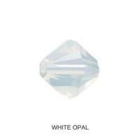 6mm White Opal Swarovski Bicone 20 Gross (2880 Pieces) Rare findings, jewelry making, craft supplies, embellishment, premium beads