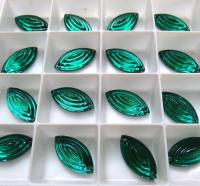 18x9mm Navette Rare Vintage Swarovski Swirl 2 HOLE Sew-On Rhinestones 2/6/12/36 pieces (7 COLORS)