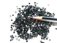 10SS Swarovski Flatbacks in Jet Chaton Roses 2088 (2.9mm) Made in Austria 72/144/432/1440 Pieces Nail art decoration
