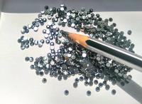 10SS Swarovski Flatbacks in Jet Hematite Chaton Roses 2088 (2.9mm) Made in Austria 72/144/432/1440 Pieces Nail art decoration, craft supply